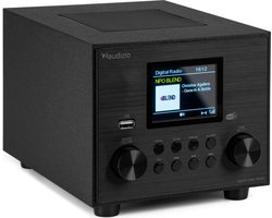DAB radio - Audizio Vieste - DAB+ radio met subwoofer en Bluetooth - Zwart - Met afstandsbediening