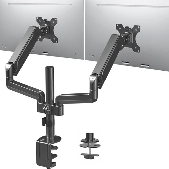 Bureaubevestiging Dual Monitor ARM - Premium - For Up Aan 27 Monitors Desk Mount Adjustable Arm