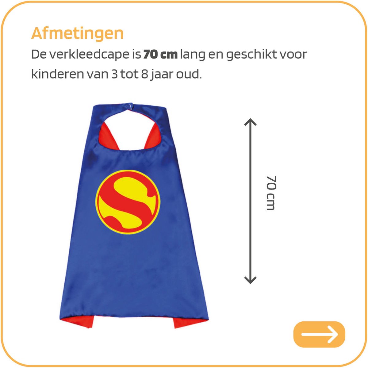 Jobber Toys Superheld verkleedpak Cape + Masker - Superhelden Kostuum — afbeelding 6