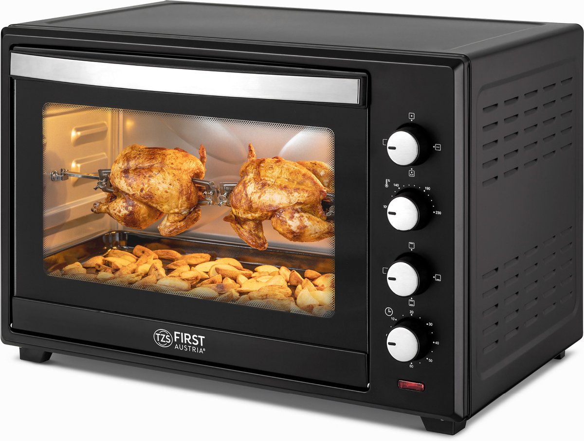 TZS First Austria 5047 Elektrische Oven - Heteluchtoven - 60L - Zwart