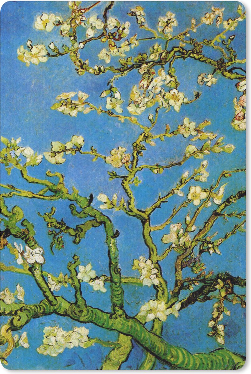 Muismat 18x27 cm - Mousepad Amandelbloesem - Vincent van Gogh - Muismatten