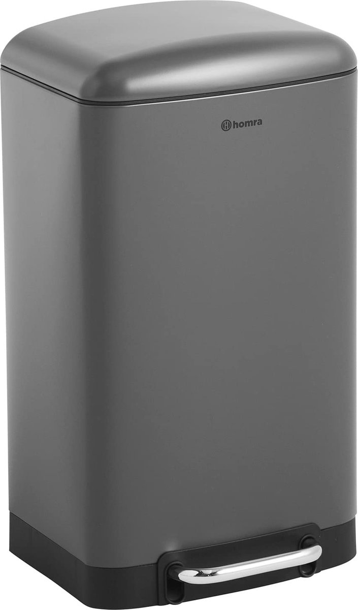 Goedkoopste 30 liter pedaalemmer - Luxe roestvrijstalen vuilnisemmer met antislip en softclose deksel