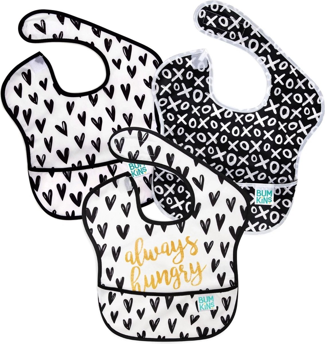 Goedkoopste Bumkins - SuperBib® slab (3 stuks) - Allways Hungry (6-24m