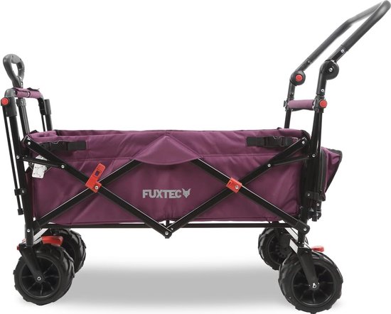Opvouwbare Strandkar met Brede Wielen en UV-Bescherming voor Outdoor en Strand van Merkloos — afbeelding 2
