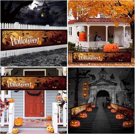 Décoration d'Halloween Solacis - Autocollant de fenêtre - Décoration d'Halloween - Horreur - Effrayant - Must pour Halloween !