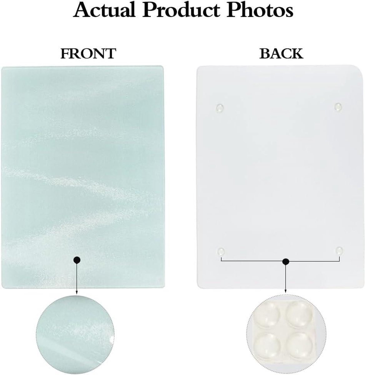 Planche à Découper Verre Planche à Découper En Verre Trempé - 40x30 Cm - Noir - Anti-rayures Et Lave-vaisselle Planche Découpe Lave-vaisselle - 4