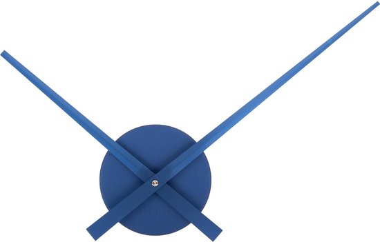 Karlsson Wandklok Little Big Time Mini Metallic - Blauw - Ø41cm - Wandklok Scandinavisch