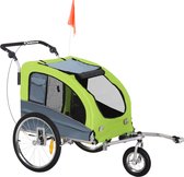 Hondenaanhanger Voor De Fiets - Opvouwbare Hondenbuggy Met Reflectoren En Veilige Koppeling