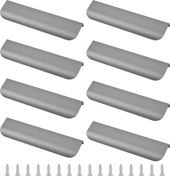 Verborgen handgreep, Meubelhandgrepen, Zwart Meubels Handgrepen Verborgen Keuken Kast Handgrepen Onzichtbare Kast Deurklink 2 Stuks Kast Lade Trekt, Aluminium Legering (Lengte 1200mm) (Color : Black