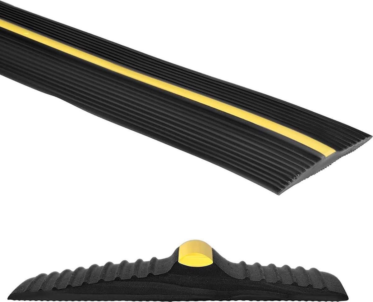 EPDM Deurafdichting 6 meter - 12 mm dik - Universele Garagedeur Afdichting - Waterdichte Vloerbuffer - Afdichtingsstrips tegen Insecten - Weerbestendig