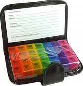 Benson Pillendoos in Etui - 7 Dagen - 4 Vakken Per Dag - 19 x 14 x 3.5 cm