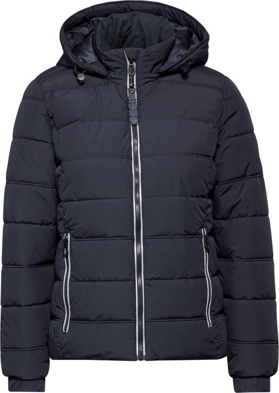 Cecil - Sportive padded jacket -Dames jas-Dark Navy Blue-maat M