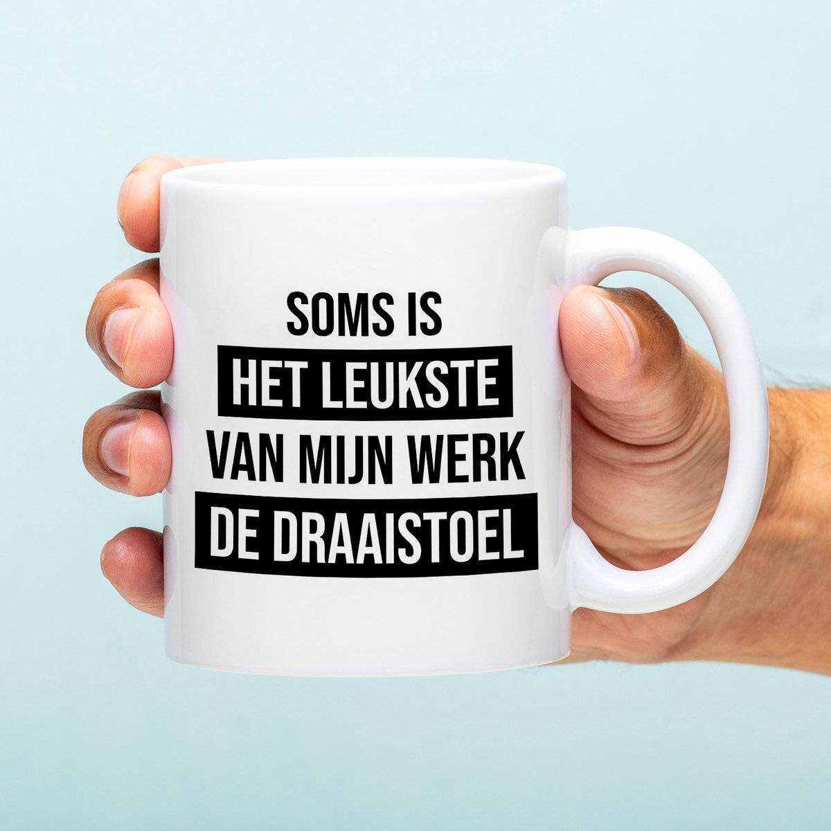 Mok Draaistoel van Ditverzinjeniet.nl