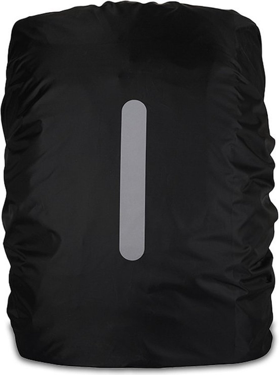 Waterdichte Rugzak Hoes - Reflecterende Regenhoes Backpack - Rugzakhoes - Rugzak Regenhoes - Backpack Cover - Zwart - 45 liter