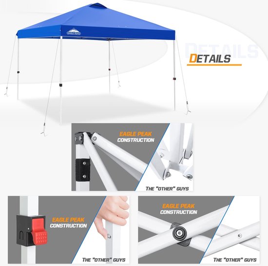 Pop-up luifel tent 3m x 3m - Lichtgewicht en draagbaar van POP — afbeelding 5