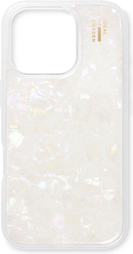 iDeal of Sweden Pearlized Case voor de Apple iPhone 16 Pro Max - Wit