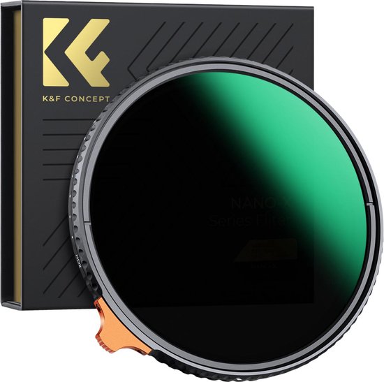 K&F Concept 67mm ND2-400 Nano-X MRC HD variabel grijsfilter ND filter 2 - 8 stops