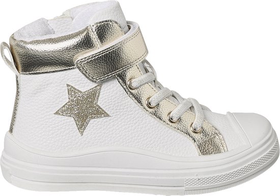 Vertbaudet Baskets hautes pour fille avec fermeture éclair et lacets