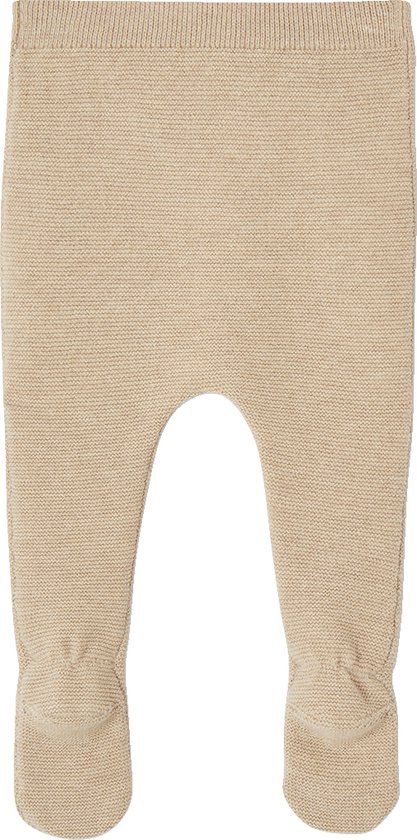 Vertbaudet Pantalon à pieds bébé en tricot coton/laine bol