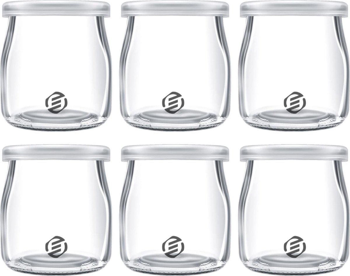 Equivera Overnight Oats Potjes - Muesli Beker - Mason Jar - Havermout - Set - Must have voor jouw ontbijt