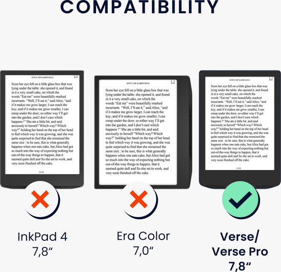 kwmobile e-reader hoesje geschikt voor Pocketbook Verse / Verse Lite / Verse Pro / Color / Vivlio Light/Light HD hoes - Ereader flip case met standaard - Kunstleren e reader cover - Brushed Hart design in grijs van Merkloos — afbeelding 4