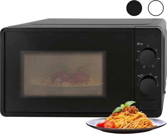 Bomann® Magnetron met kookruimte 20 l en verlichting van de kookruimte, magnetron met 6 standen, magnetron met timer van 30 minuten, magnetron met dienblad