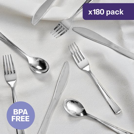MATANA 180 Elegante Herbruikbare Gouden Plastic Bestekset 60 Messen Vorken Lepels Voor Bruiloften Verjaardagen Feesten En Evenementen 2327688928