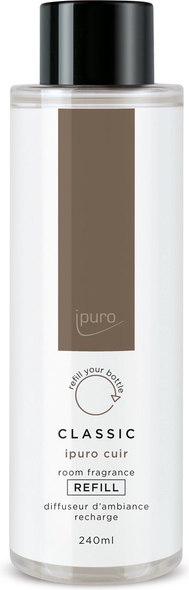 Goedkoopste Ipuro Classic Cuir geurstokjes 240 ml refill - navulling