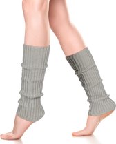 Damesleggings - leggings - gotische balletleggings - gebreide leggings - Beenwarmers - Dames - Overknee - Ballet - Wol - Kniekousen - Leg Warmers - Baggy - 1 paar Grijs 40cm