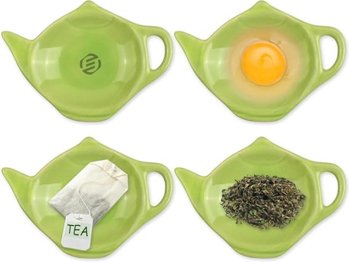 Equivera Theezakjes schoteltje - theezak schotel - theezak schaaltje - schoteltjes mini
