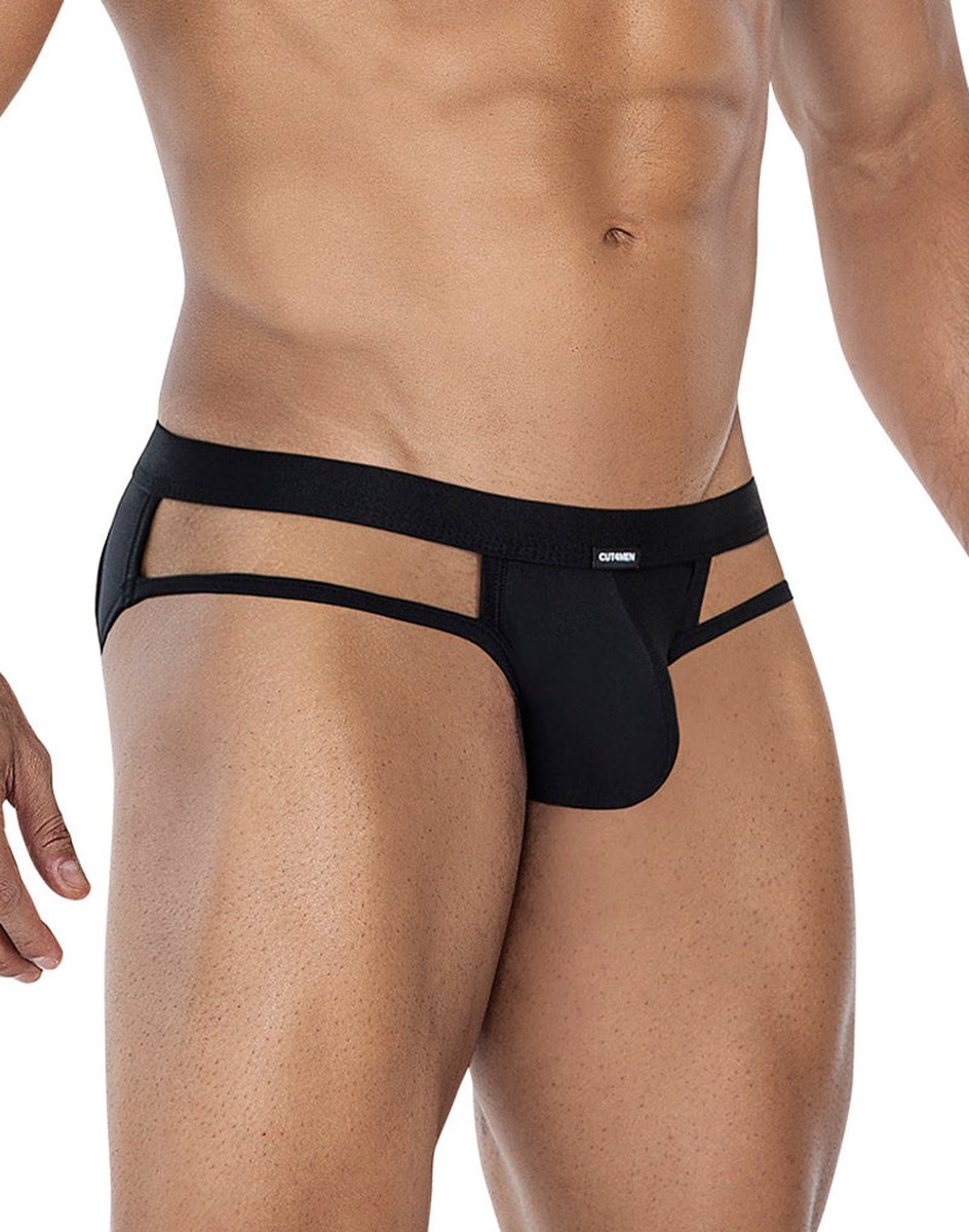 Goedkoopste Cut4Men - Spandex Sexy Web Jockstrap - Zwart - Maat L