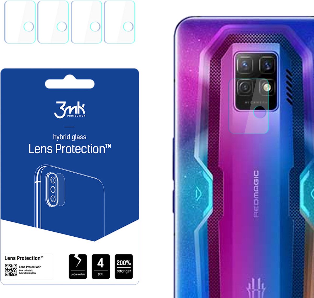 ZTE Nubia Red Magic 7 Pro - 3mk Lens Protection