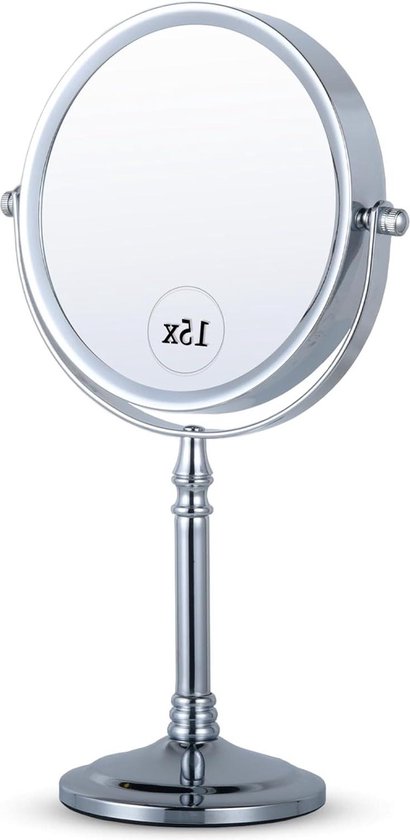 Thebalux M19 make-up/scheerspiegel 15,4x1,7x15,4cm mat zwart