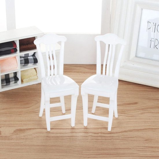 Set De 4 Chaises Miniatures Pour Table De Salle à Manger - Maison De Poupée