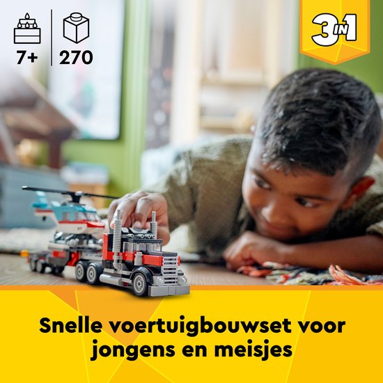 LEGO Creator 3in1 Truck avec hélicoptère - 31146