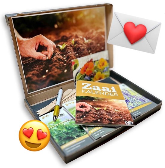 Cadeau Zadenpakket – 12 Bloemenzaden voor Tuin, Balkon of Terras – Luxe Geschenkpakket – Origineel Cadeau voor Tuinliefhebbers