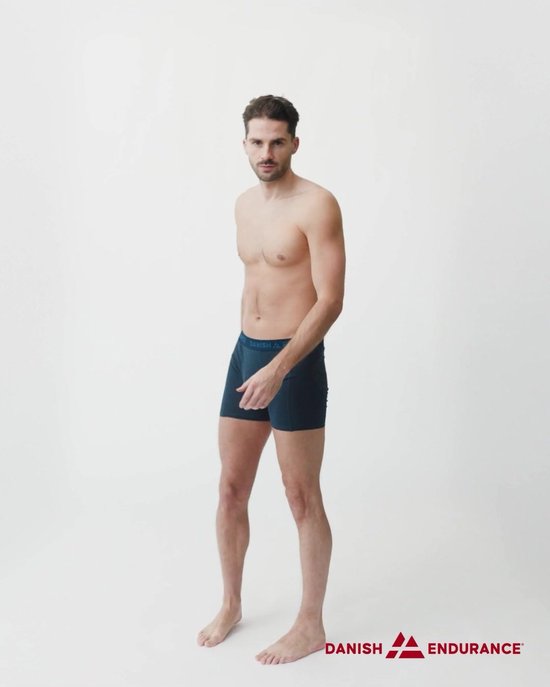 DANISH ENDURANCE Korte Boxershorts Heren Ondergoed - ultiem draagcomfort - 6 pack - Meerkleurig - Maat 3XL