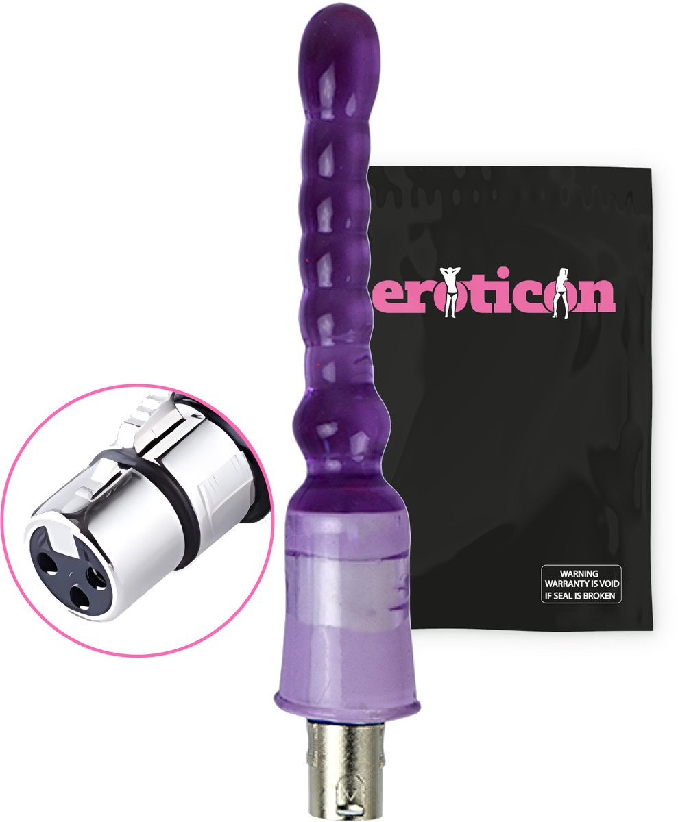 Goedkoopste Eroticon Dildo Anal Beads - Voor Anaal en Vaginaal gebruik - 17.5 CM inbreng - Voor op Eroticon Seks Machine - Accessoire - 3XLR opzetstuk