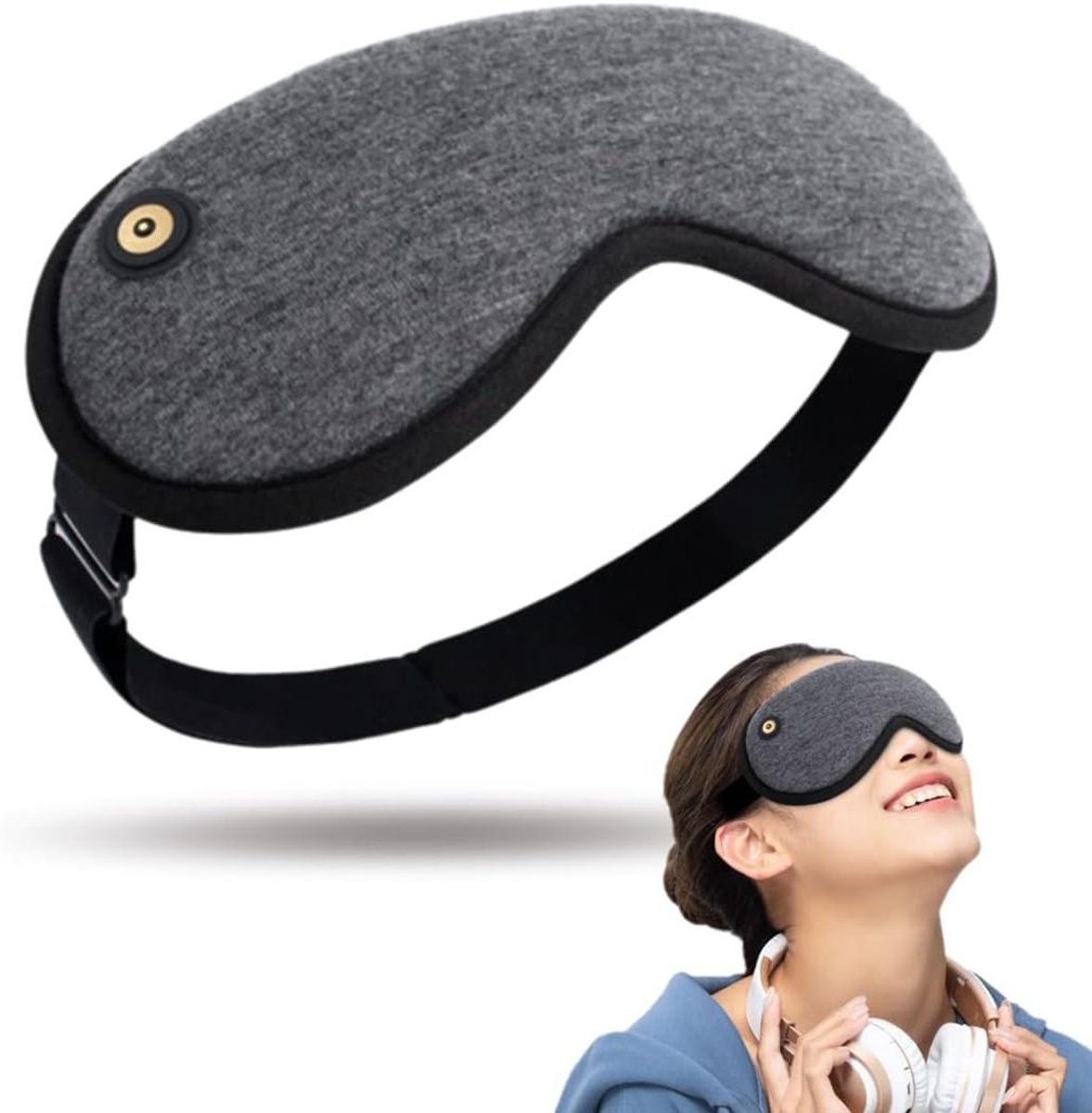 Herbruikbaar verwarmend oogmasker voor droge ogen en vermoeidheid - Oogkompres met warmte magnetron