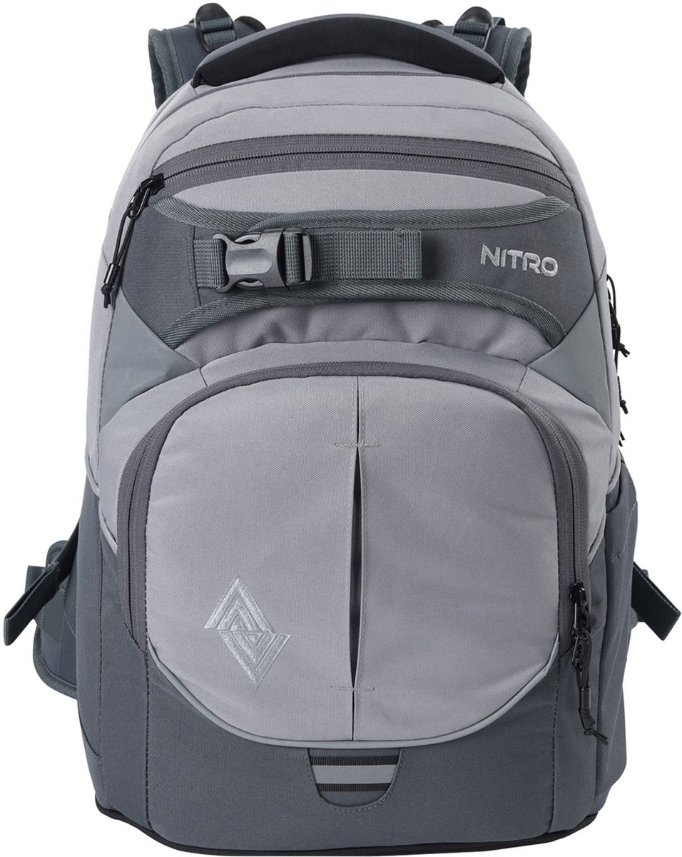 NITRO Schoolrugzak Rugzak Daypacker Collection Superhero Backpack 30L Graphite Grijs