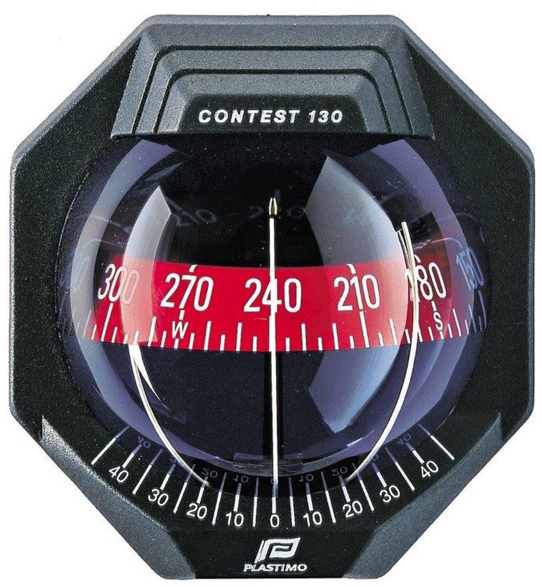 Plastimo Contest 130 kompas - hellend schot - zwart