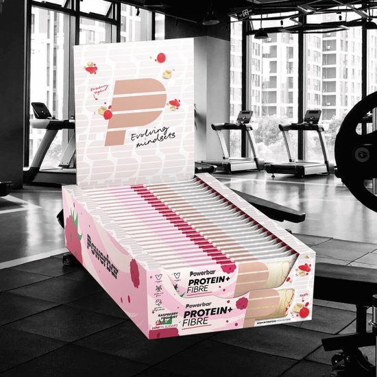 Powerbar Protein+ Fibre - Raspberry Yoghurt - 16x35g — afbeelding 4