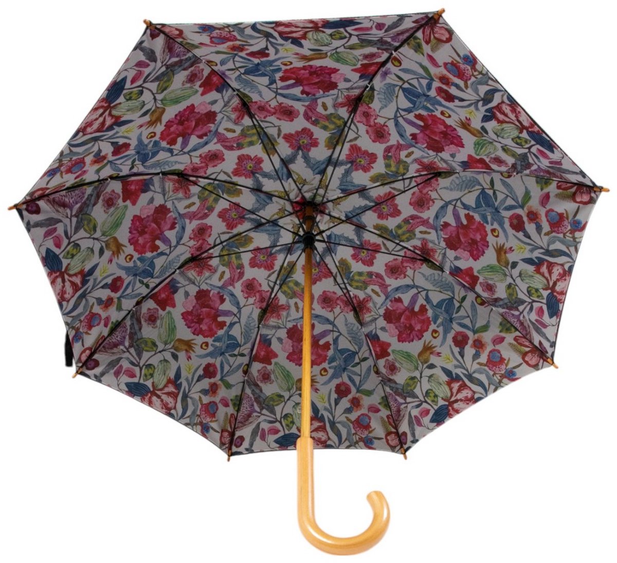 Paraplu Zara bloemen binnenprint 105cm