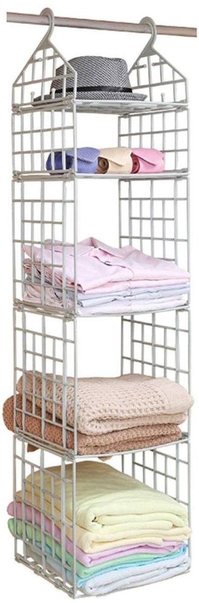 Home & Marker - Opvouwbaar Kledingrek - Kleding Rek - Kleding Organizer Opbergsysteem - Kledingkast Organizer - FOLDWAY