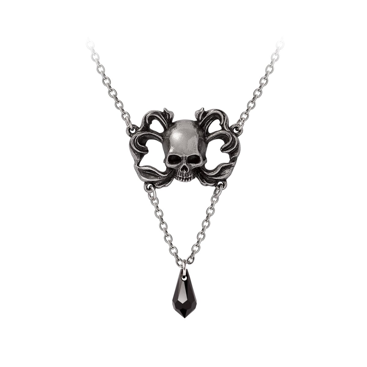 Alchemy Gothic Sweet Death Dames Halsketting - zwart/zilverkleurig - Standard