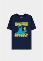 Sesame Street - Cookie Monster Heren T-shirt - XL - Donkerblauw
