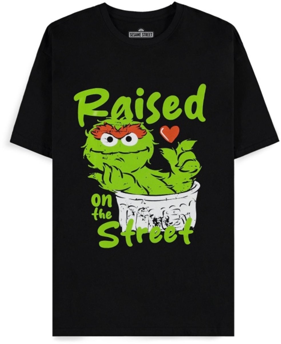 Sesame Street Grouch Heren T-shirt - zwart - XXL