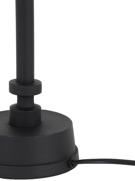 Light & Living Lampe de table Howell - pied de lampe - sans abat-jour - hauteur 37 cm - noir