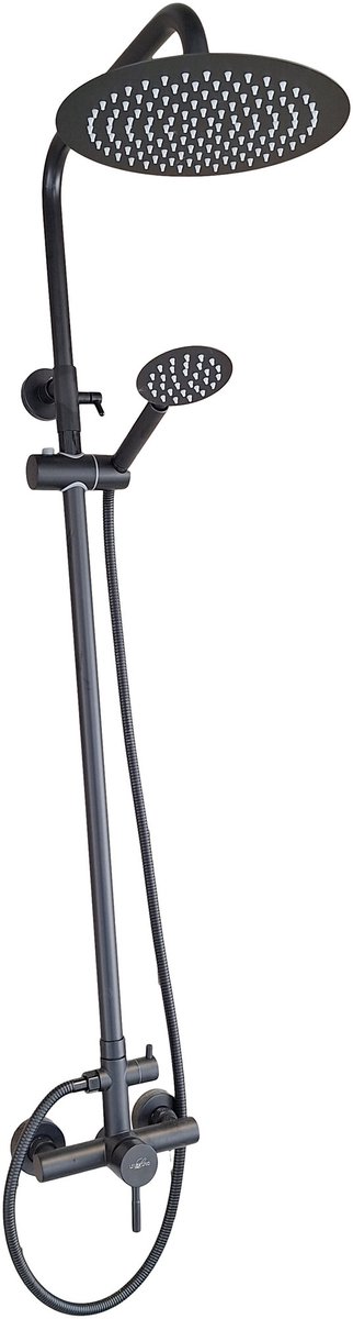 LINEA UNO - Lida - Mat zwart - Doucheset opbouw - Mat zwart - 201311