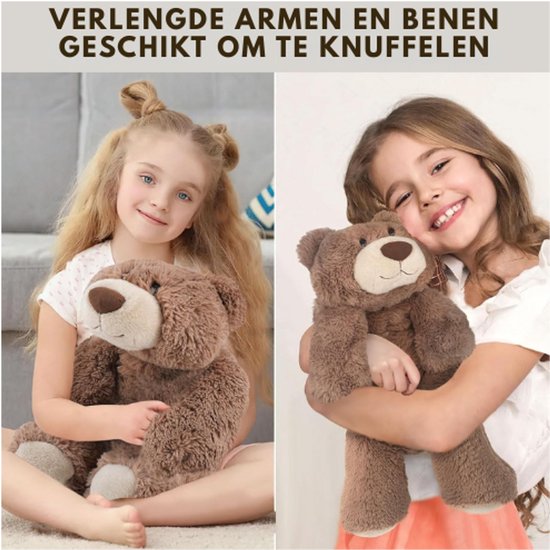 60 CM Verzwaarde Knuffeldier 1,5 KG Gewicht Knuffeldier Sensorisch Speelgoed voor Autisme Kan Gebruikt Worden als Alledaags Kussen Verjaardagscadeau (Hond